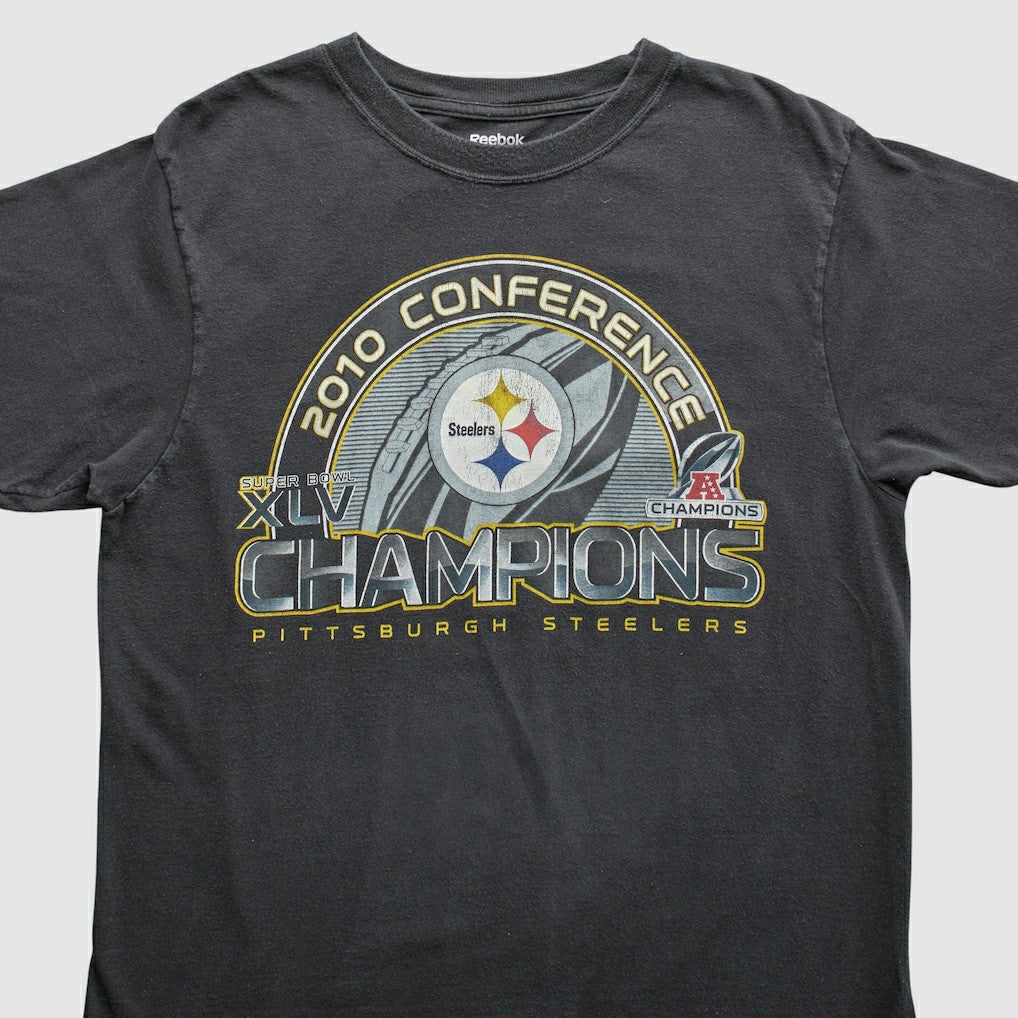 Pittsburgh Steelers Reebok 2010 T-Shirt - Black Vintage online