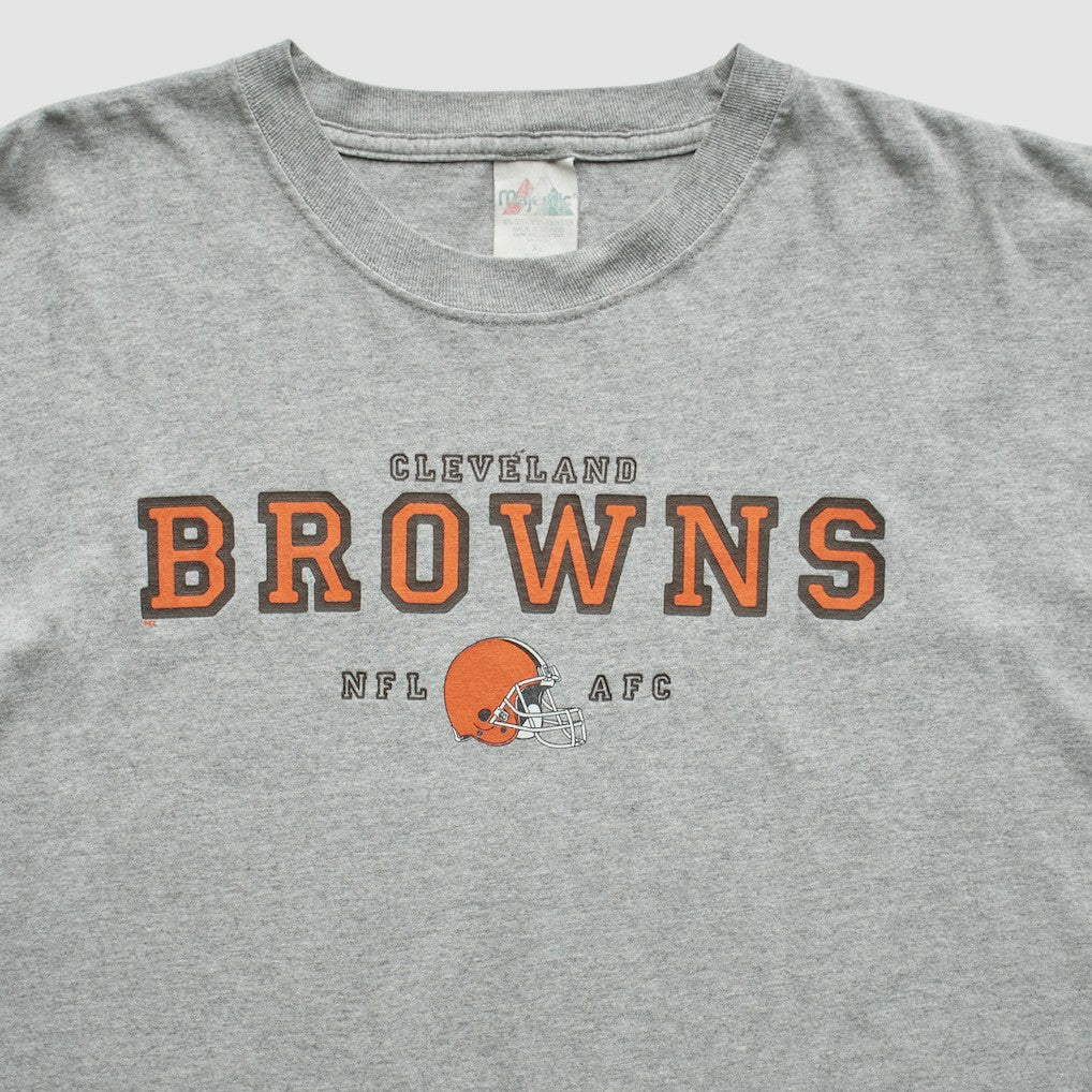 Cleveland Browns Majestic 2000s T-Shirt - Gray Vintage sale