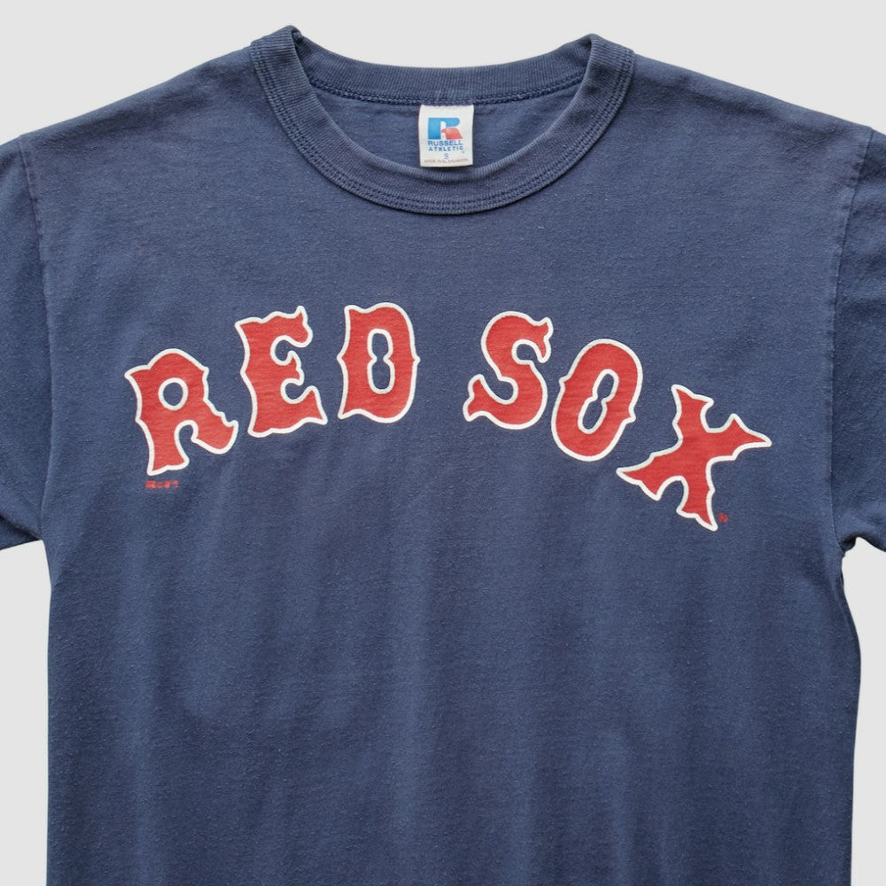 Boston Red Sox Russell 2000s T-Shirt Navy Vintage
