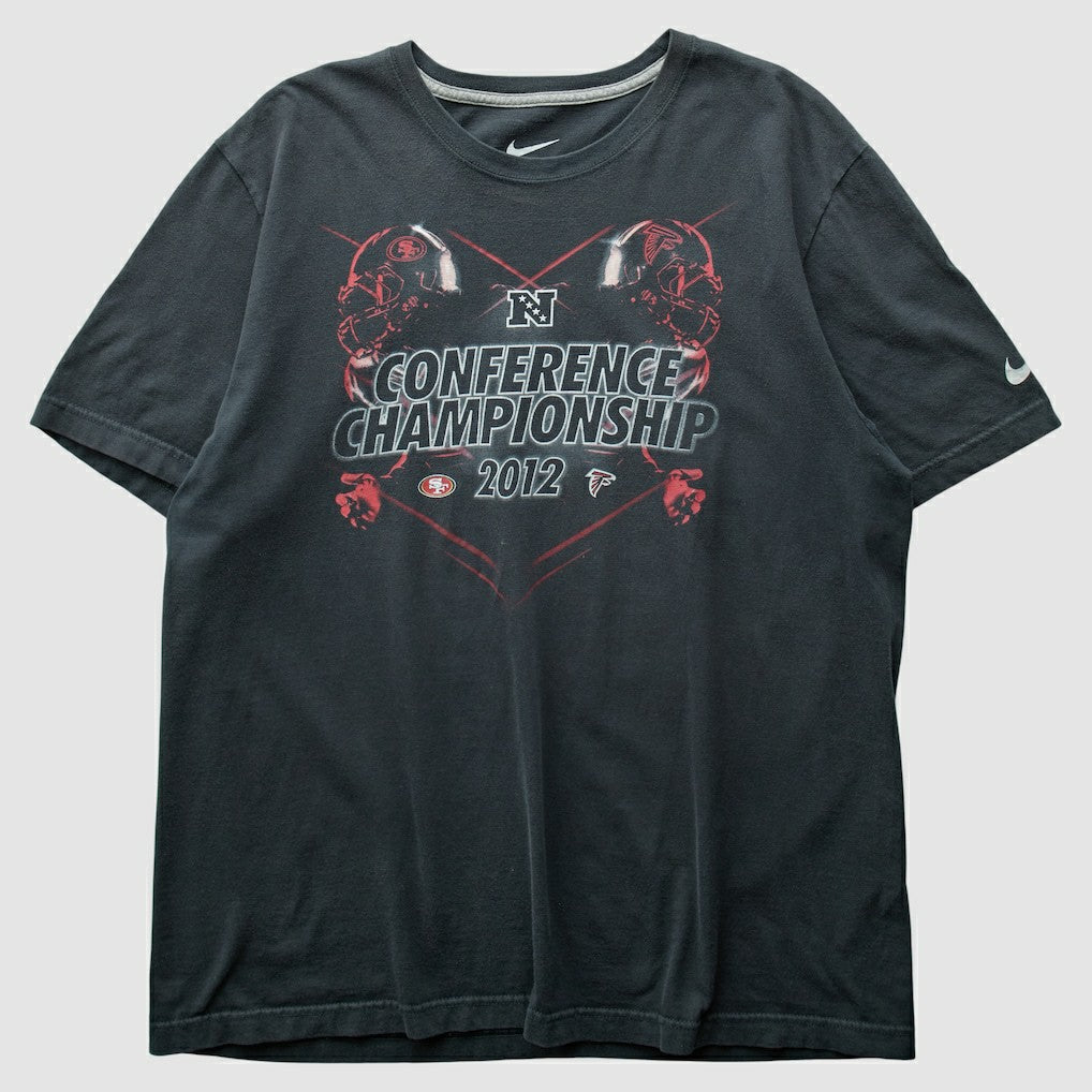 San Francisco 49ers 2012 T-Shirt - Black Vintage on sale