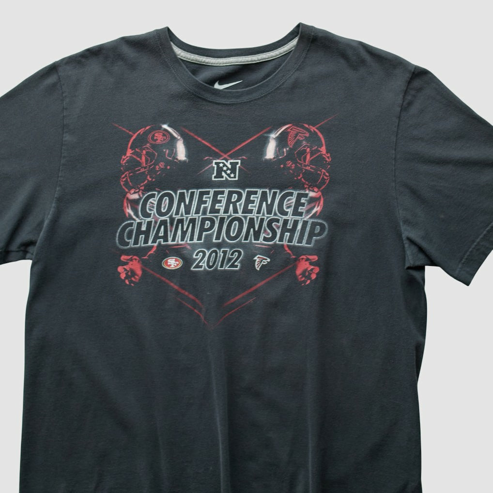San Francisco 49ers 2012 T-Shirt - Black Vintage on sale
