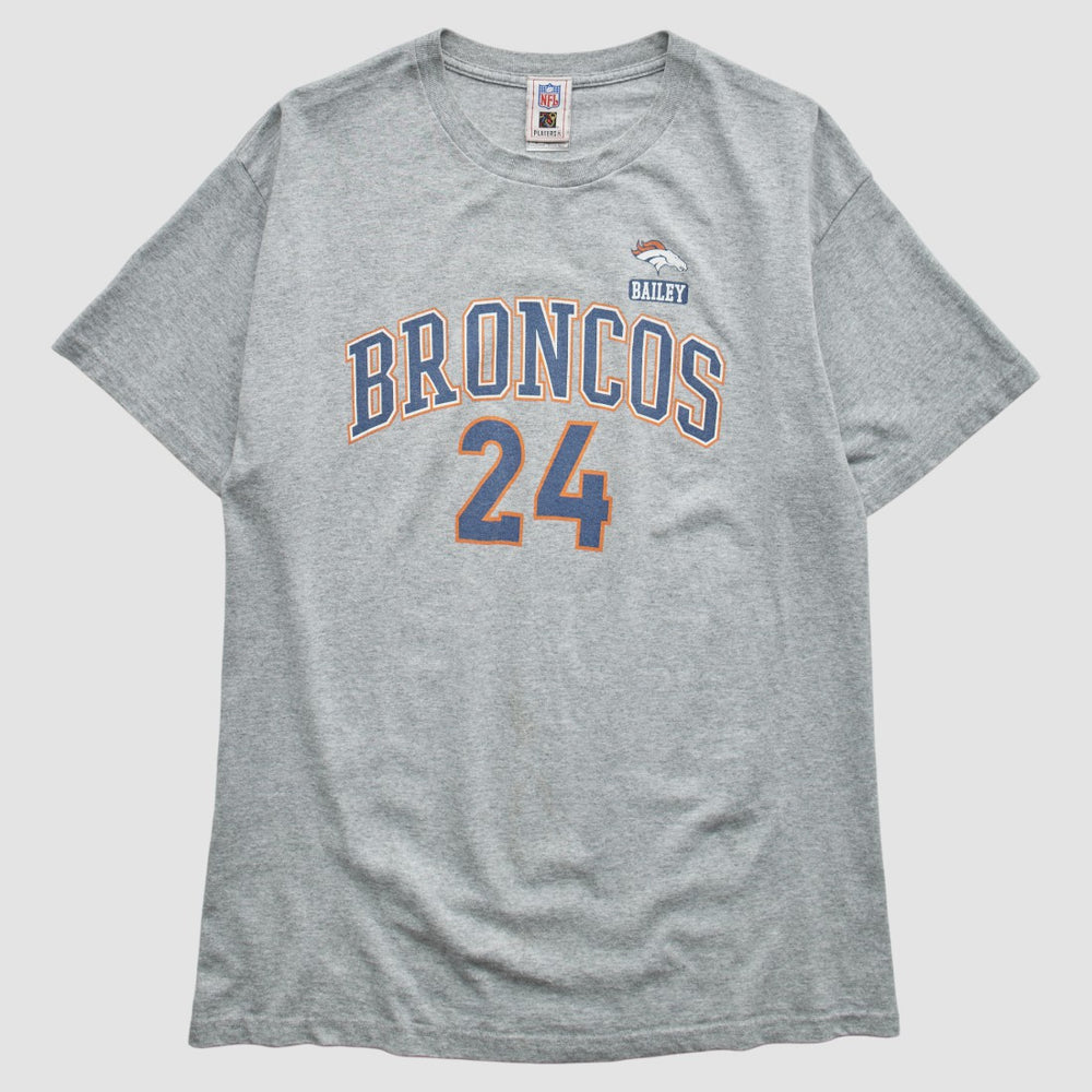 Denver Broncos NFL 2000s T-Shirt - Gray Vintage cheap