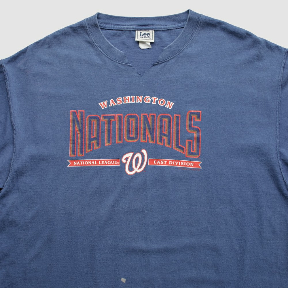 Washington Nationals Lee Apparel 2000s T-Shirt Blue Vintage