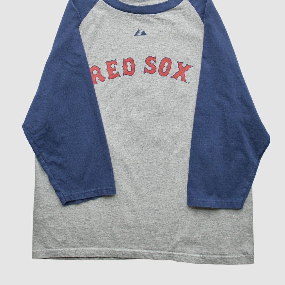 Boston Red Sox Majestic 2000s T-Shirt Gray Vintage