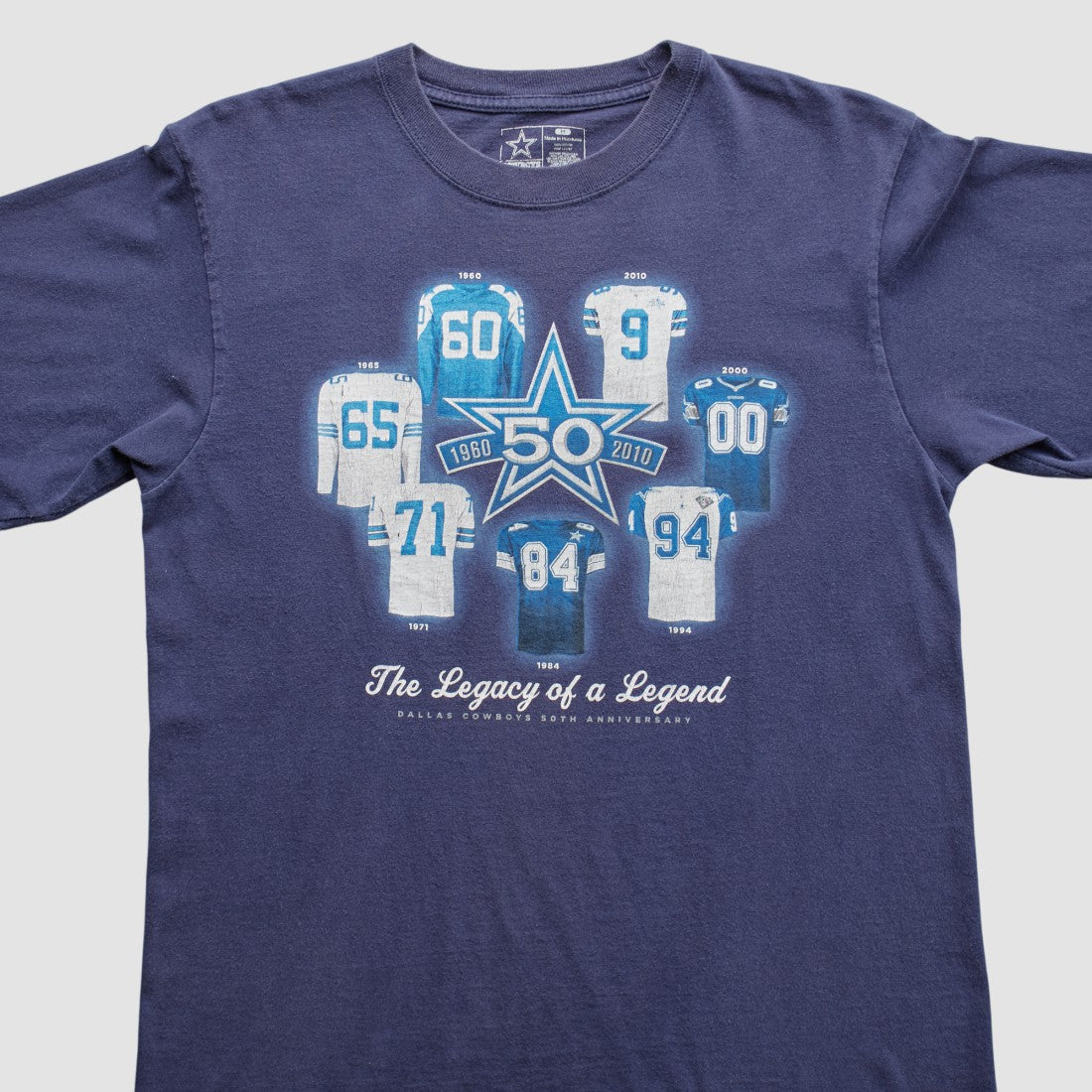 Dallas Cowboys 2010 T-Shirt - Navy Vintage for sale