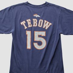 Denver Broncos Reebok 2010 T-Shirt - Navy Vintage for sale