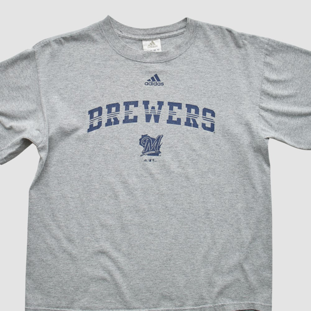 Milwaukee Brewers Adidas 2000s T-Shirt Gray Vintage