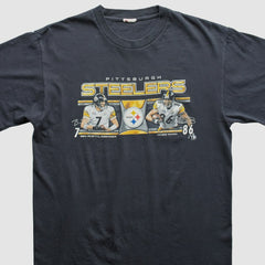 Pittsburgh Steelers 2000s T-Shirt - Black Vintage on sale