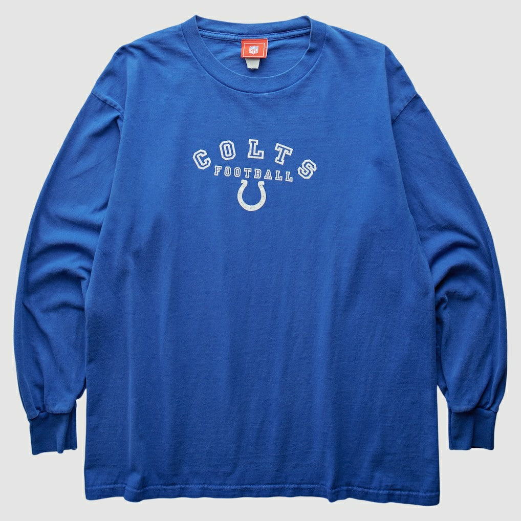 Indianapolis Colts NFL 2000s Long Sleeve T-Shirt - Blue Vintage for sale