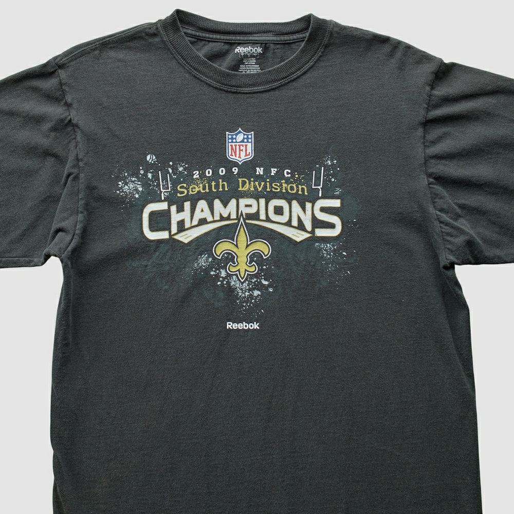 New Orleans Saints Reebok 2009 T-Shirt - Black Vintage cheap
