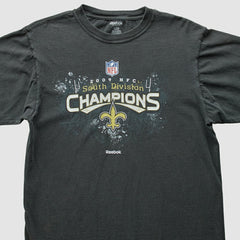 New Orleans Saints Reebok 2009 T-Shirt - Black Vintage cheap