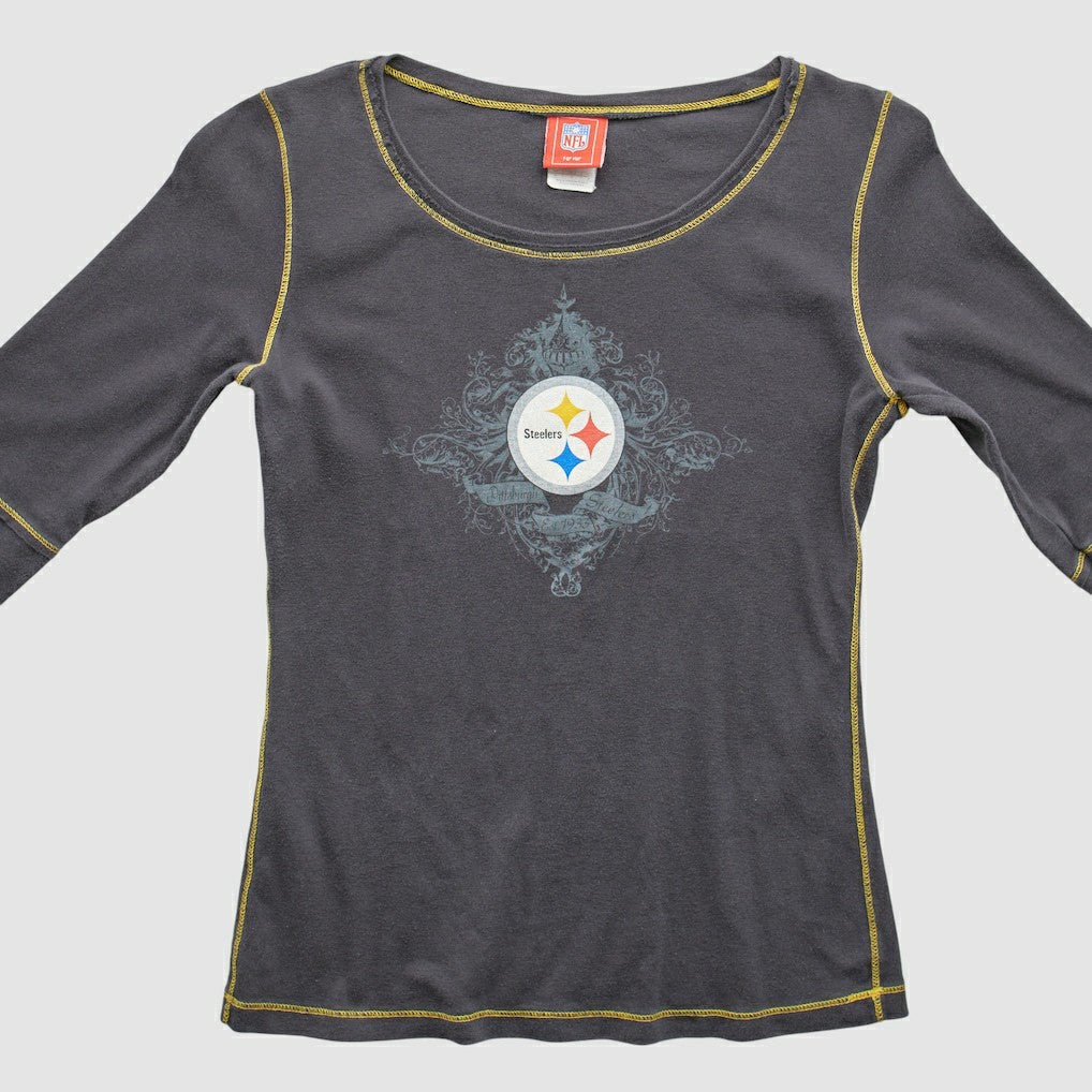 Pittsburgh Steelers NFL 2000s T-Shirt - Gray Vintage on sale