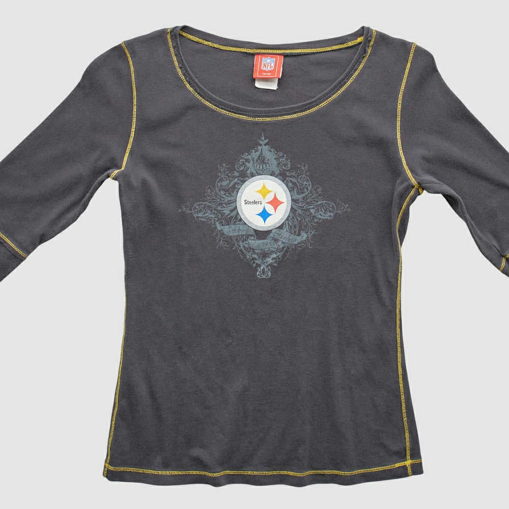 Pittsburgh Steelers NFL 2000s T-Shirt - Gray Vintage on sale