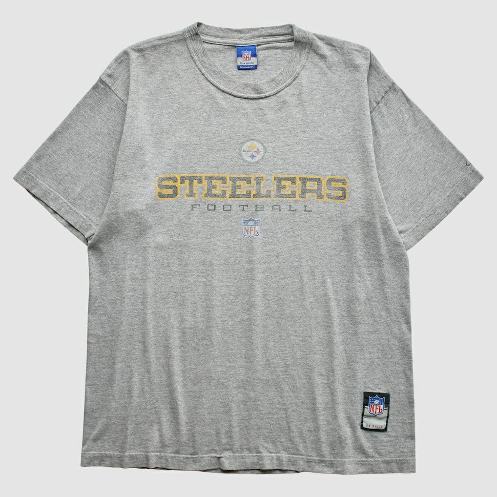 Pittsburgh Steelers Reebok 2000s T-Shirt - Gray Vintage cheap