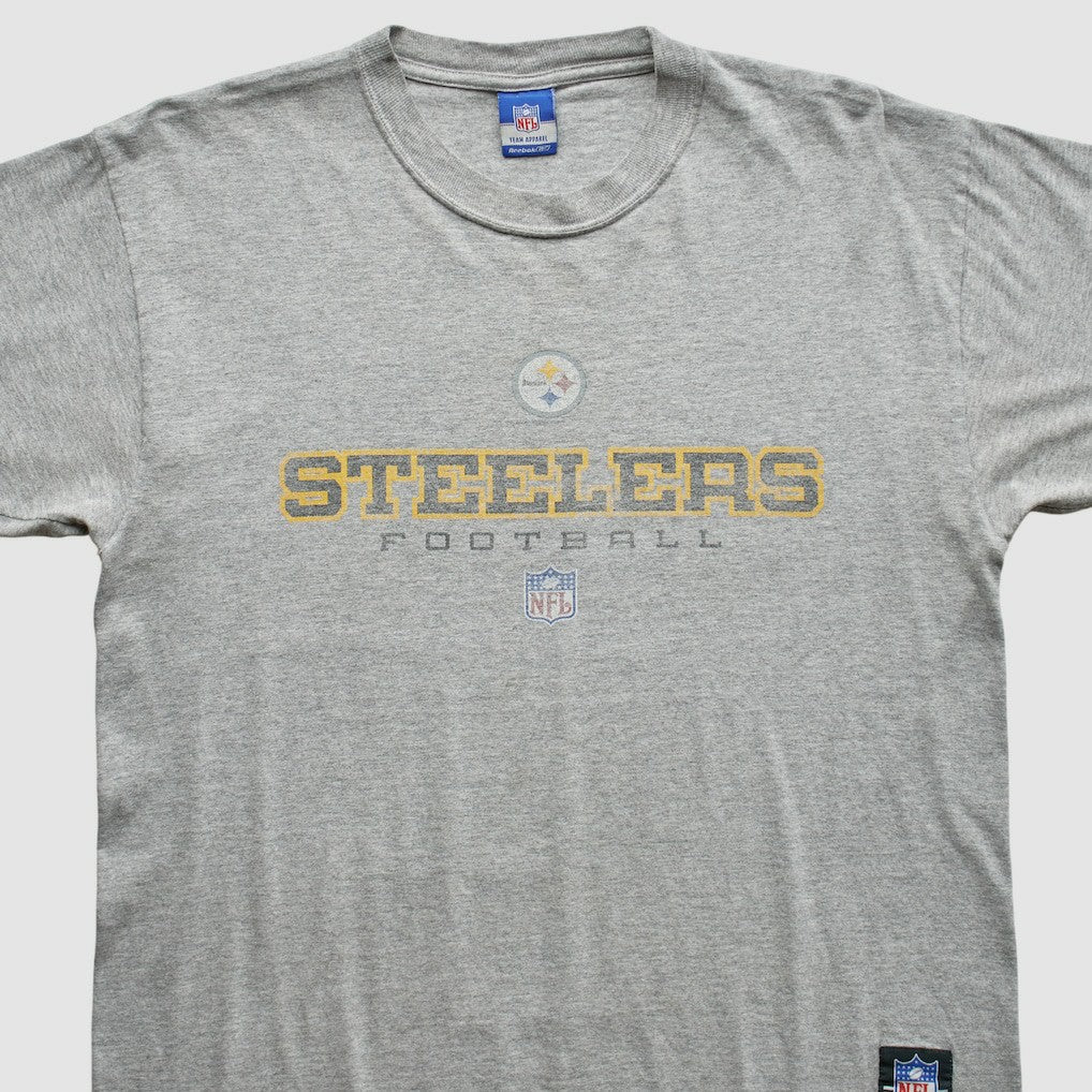 Pittsburgh Steelers Reebok 2000s T-Shirt - Gray Vintage cheap