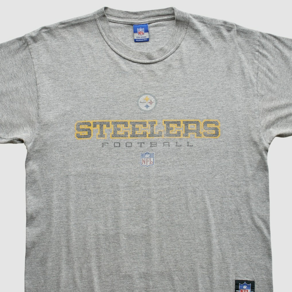 Pittsburgh Steelers Reebok 2000s T-Shirt - Gray Vintage cheap