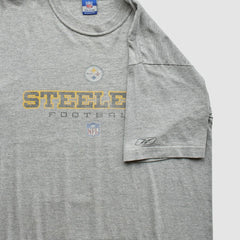 Pittsburgh Steelers Reebok 2000s T-Shirt - Gray Vintage cheap