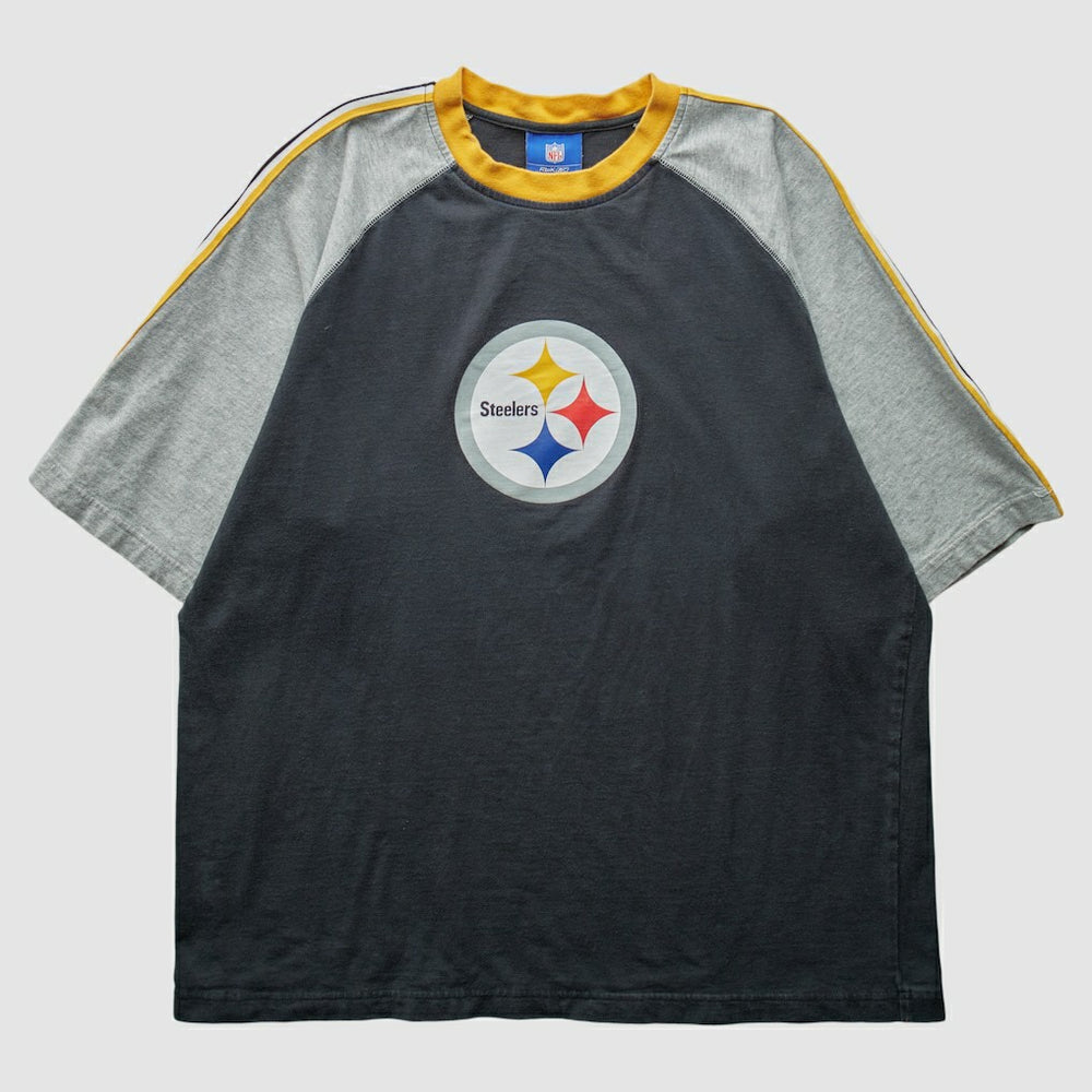Pittsburgh Steelers Reebok 2000s T-Shirt - Black Vintage sale