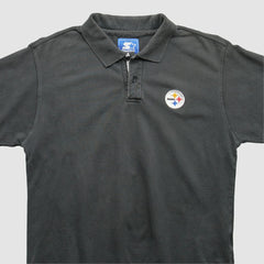 Pittsburgh Steelers Starter 2000s Polo - Black Vintage discount