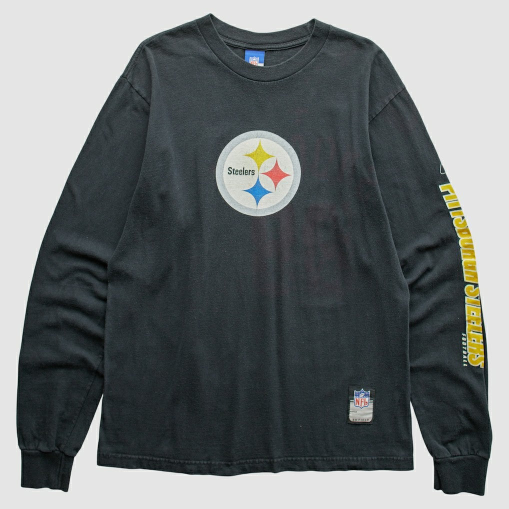 Pittsburgh Steelers Reebok 2000s T-Shirt - Black Vintage discount