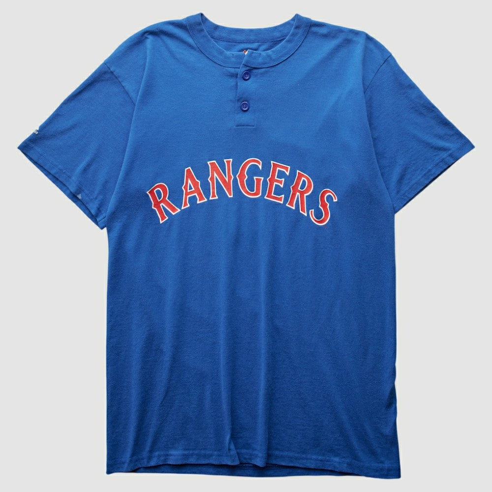Texas Rangers Majestic 2000s T-Shirt Blue Vintage