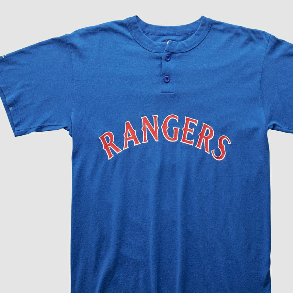 Texas Rangers Majestic 2000s T-Shirt Blue Vintage