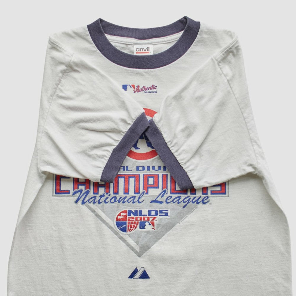 Chicago Cubs Majestic 2007 T-Shirt White Vintage