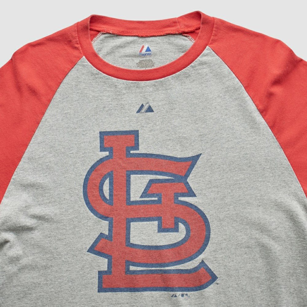 St. Louis Cardinals Majestic 2010 T-Shirt Heather Gray Vintage