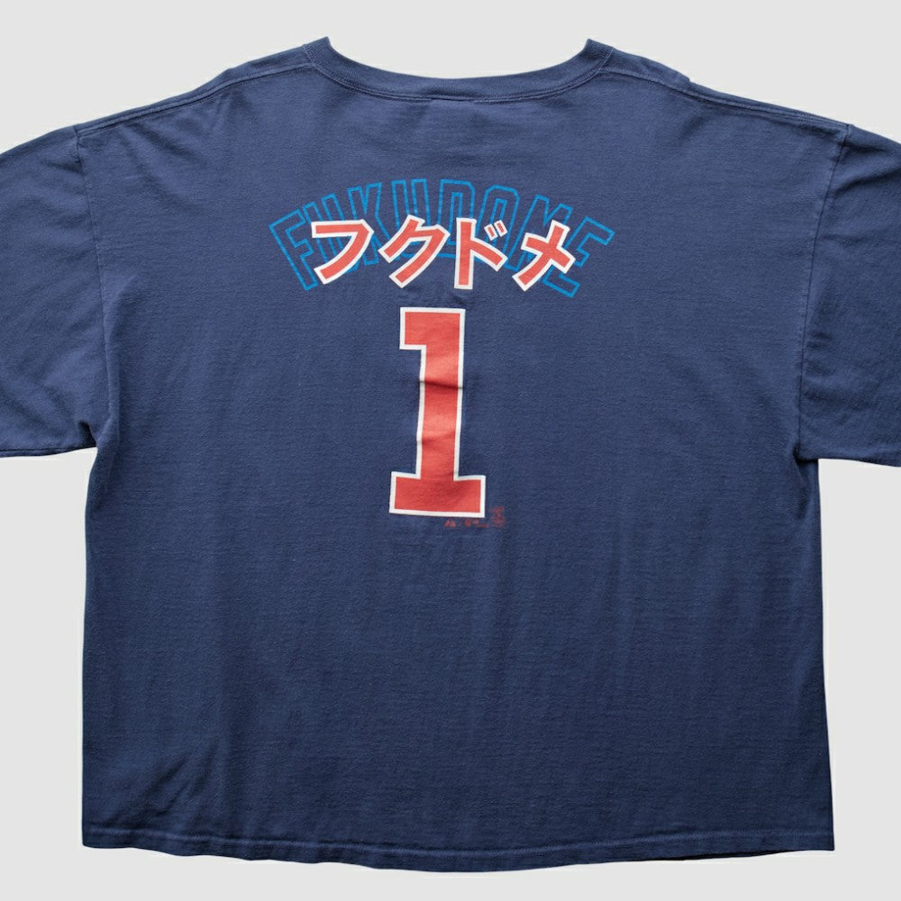 Chicago Cubs Majestic 2000s T-Shirt Navy Vintage