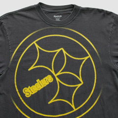 Pittsburgh Steelers Reebok 2000s T-Shirt - Black Vintage discount