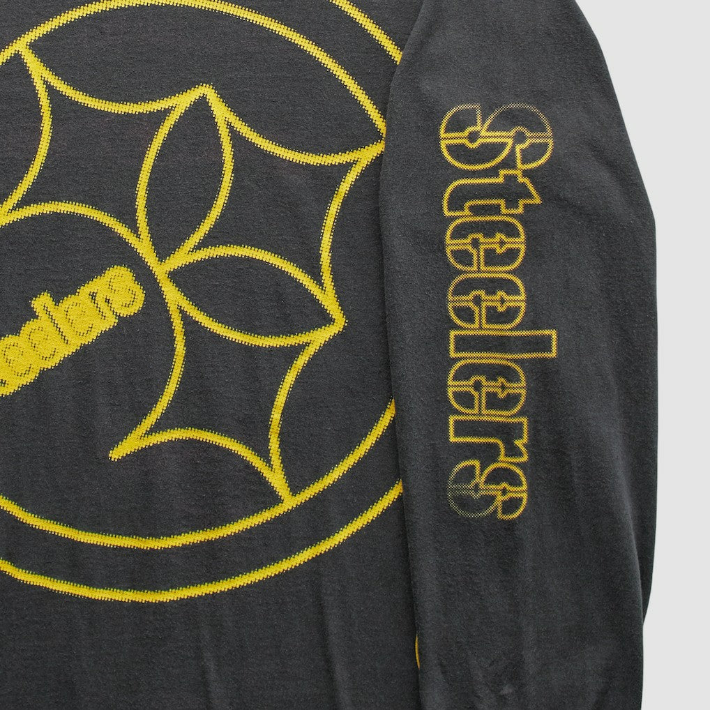 Pittsburgh Steelers Reebok 2000s T-Shirt - Black Vintage discount