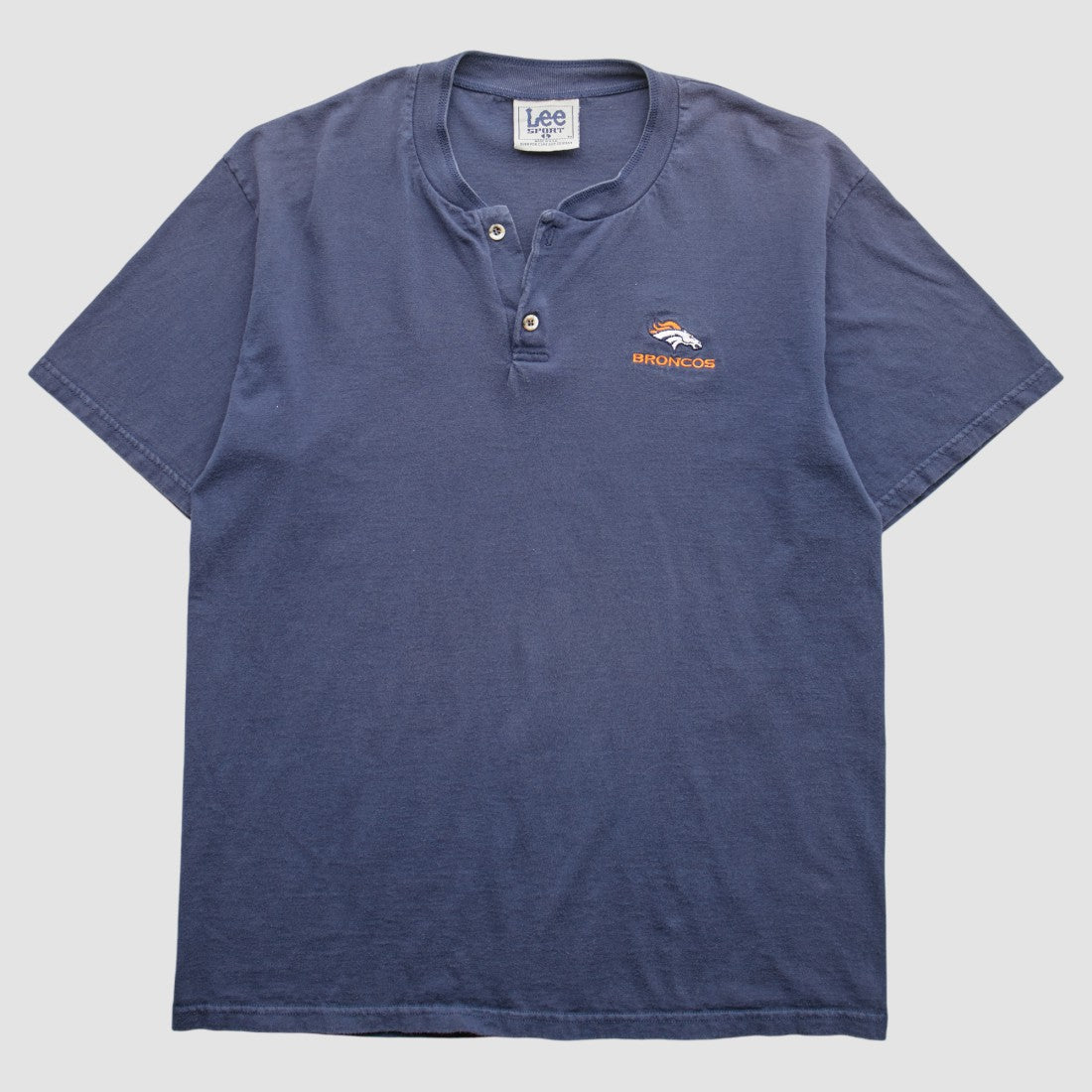 Denver Broncos Lee Apparel 90s T-Shirt - Navy Vintage cheap