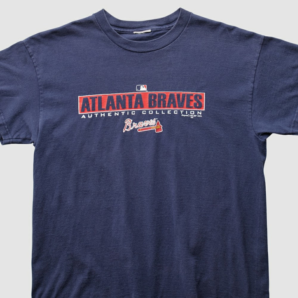 Atlanta Braves 2001 T-Shirt Navy Vintage