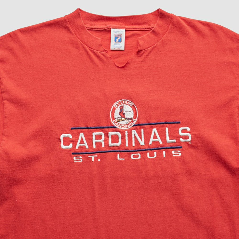 St. Louis Cardinals Logo 7 90s T-Shirt Red Vintage