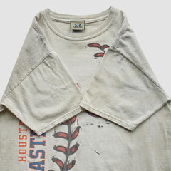 Houston Astros Liquid Blue 2000s T-Shirt Beige Vintage