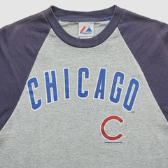 Chicago Cubs Majestic 2008 T-Shirt Heather Gray Vintage