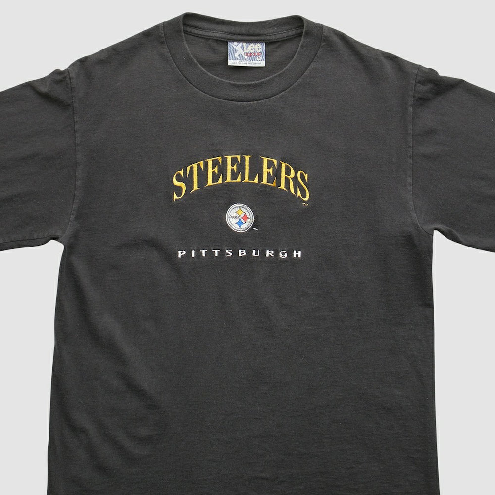 Pittsburgh Steelers Lee Apparel 90s T-Shirt - Black Vintage cheap