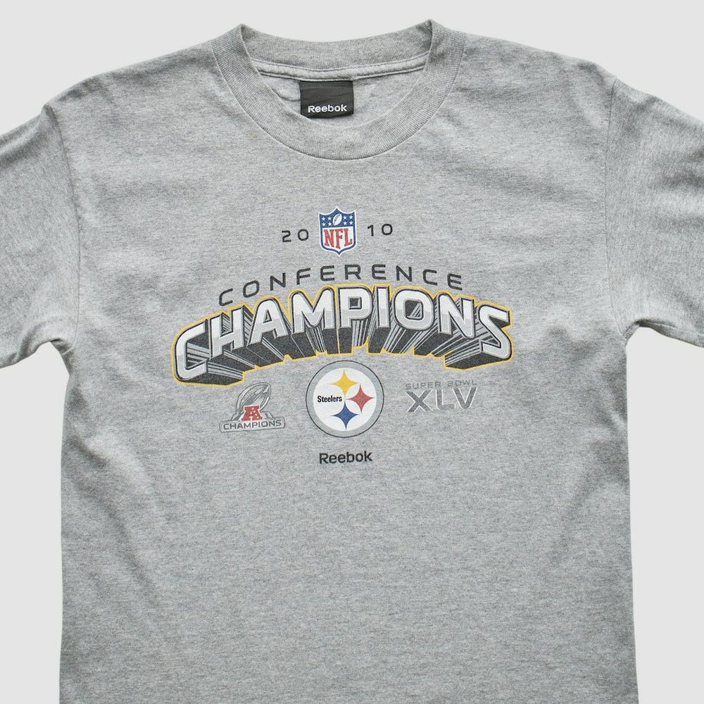 Pittsburgh Steelers Reebok 2010 Sweatshirt - Gray Vintage discount