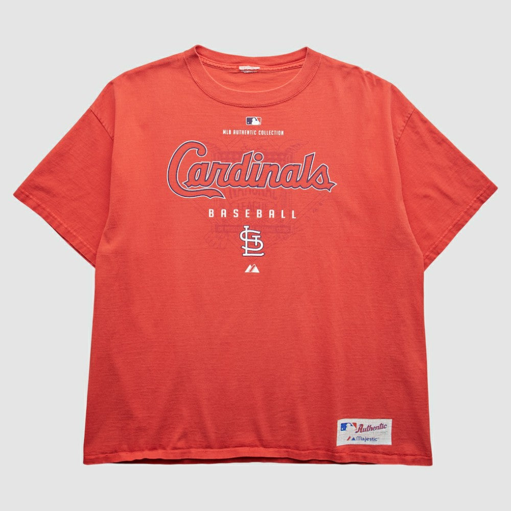 St. Louis Cardinals Majestic 2000s T-Shirt Red Vintage