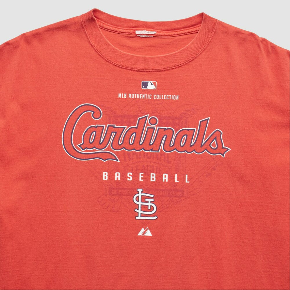 St. Louis Cardinals Majestic 2000s T-Shirt Red Vintage