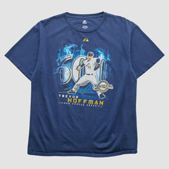 Milwaukee Brewers Majestic 2010 T-Shirt Blue Vintage