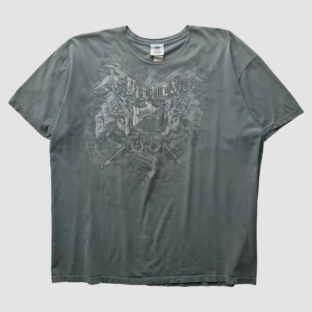 Denver Broncos 2000s T-Shirt - Gray Vintage discount