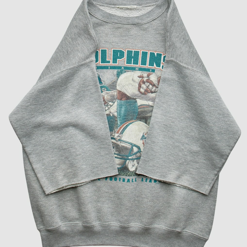 Miami Dolphins 90s Sweatshirt - Gray Vintage outlet