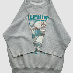 Miami Dolphins 90s Sweatshirt - Gray Vintage outlet