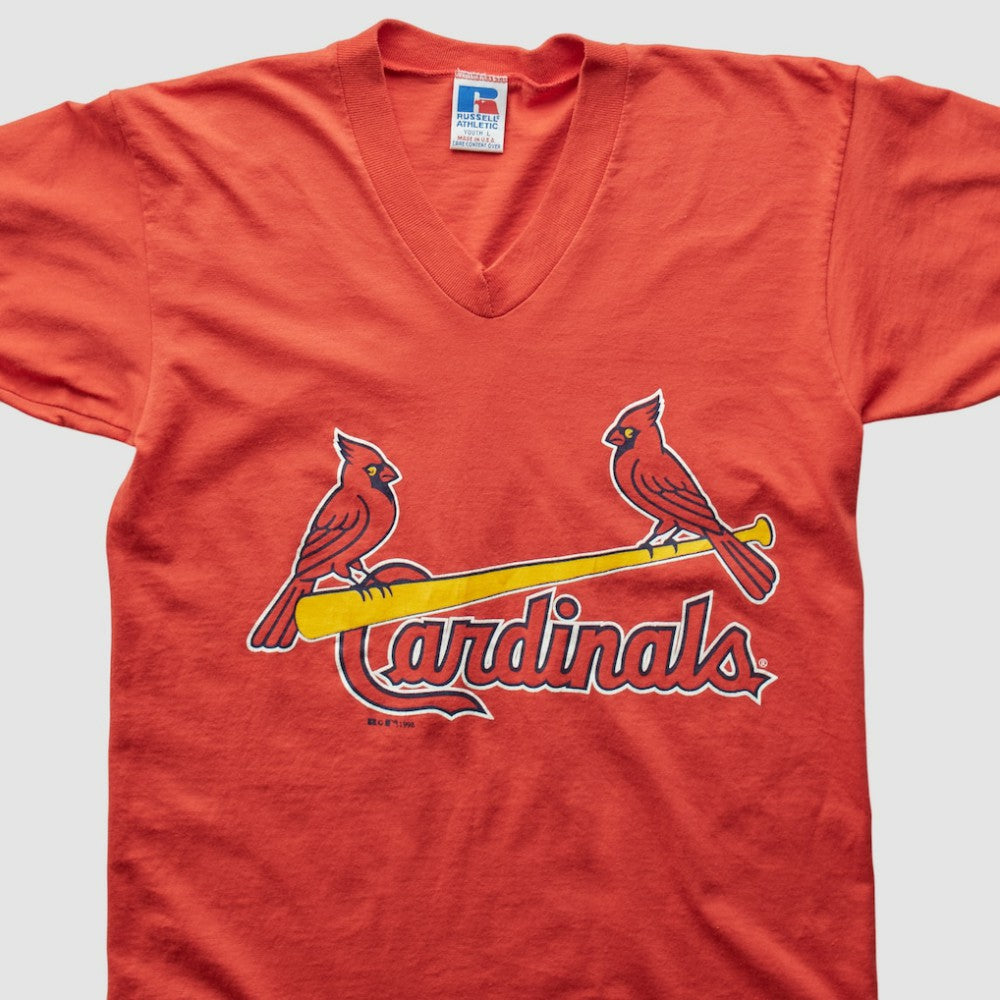 St. Louis Cardinals Russell 1998 T-Shirt Orange Vintage