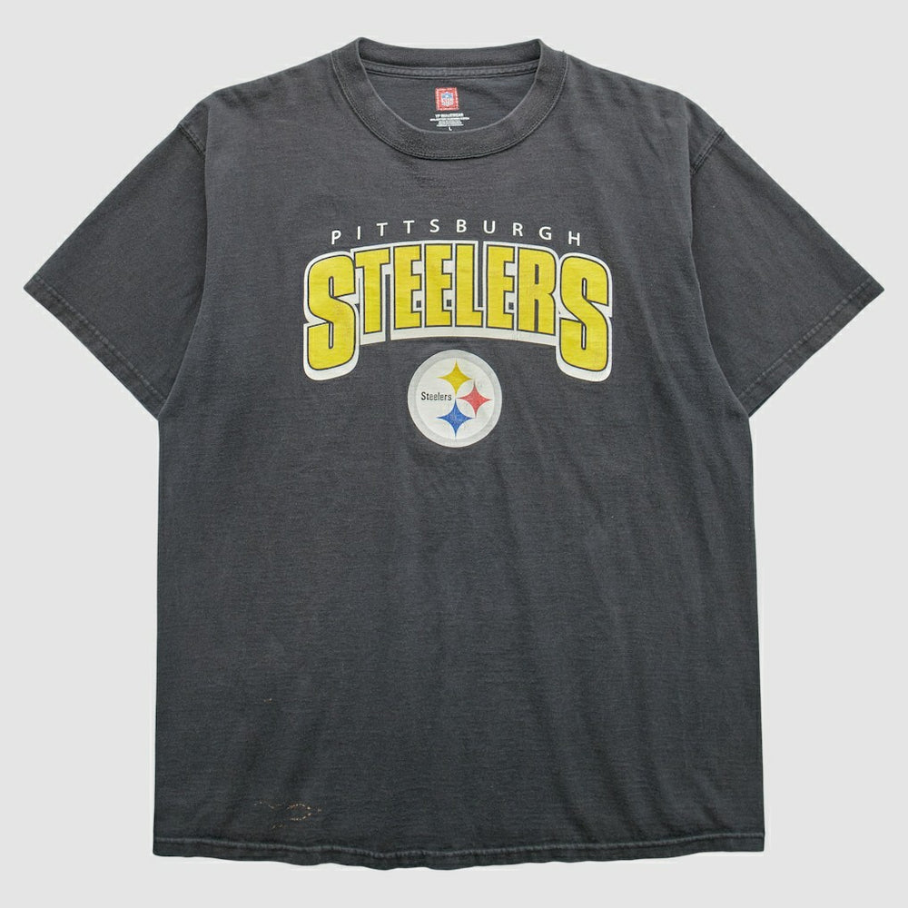 Pittsburgh Steelers 2000s T-Shirt - Black Vintage discount
