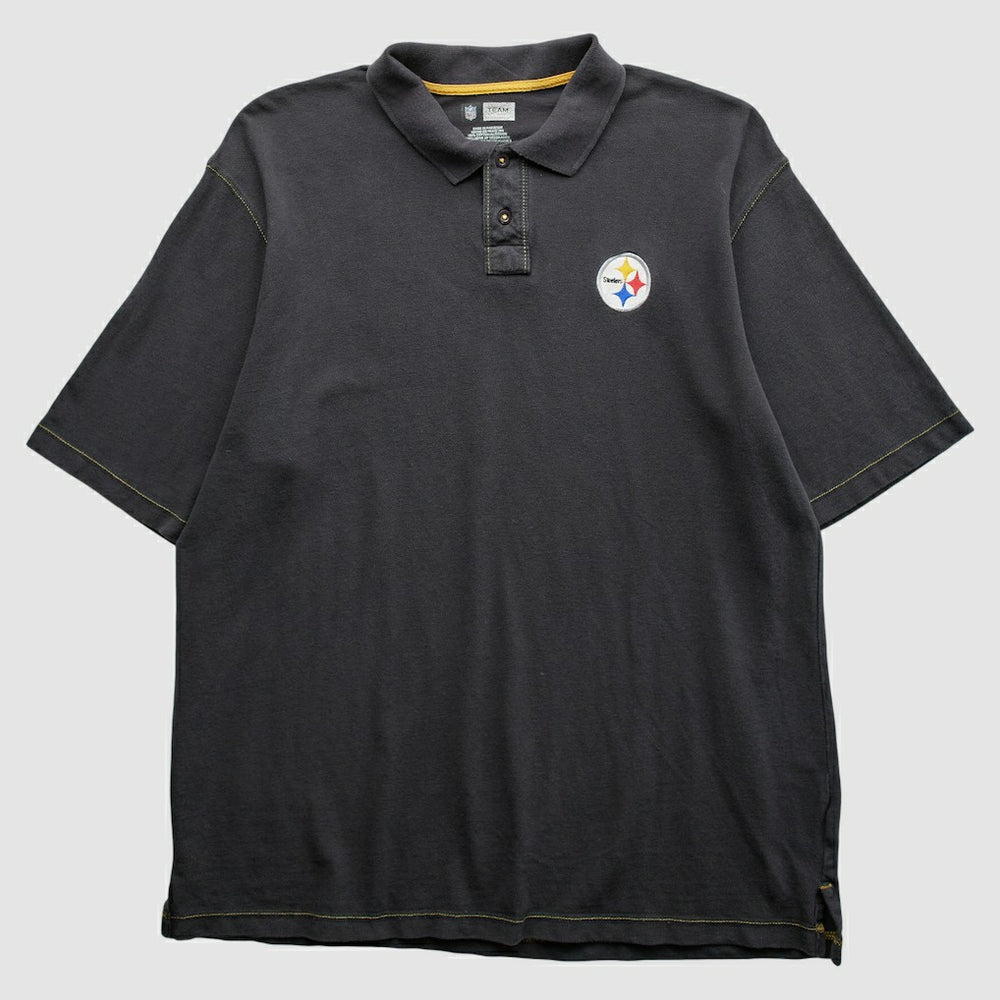 Pittsburgh Steelers 2010s Polo - Black Vintage online