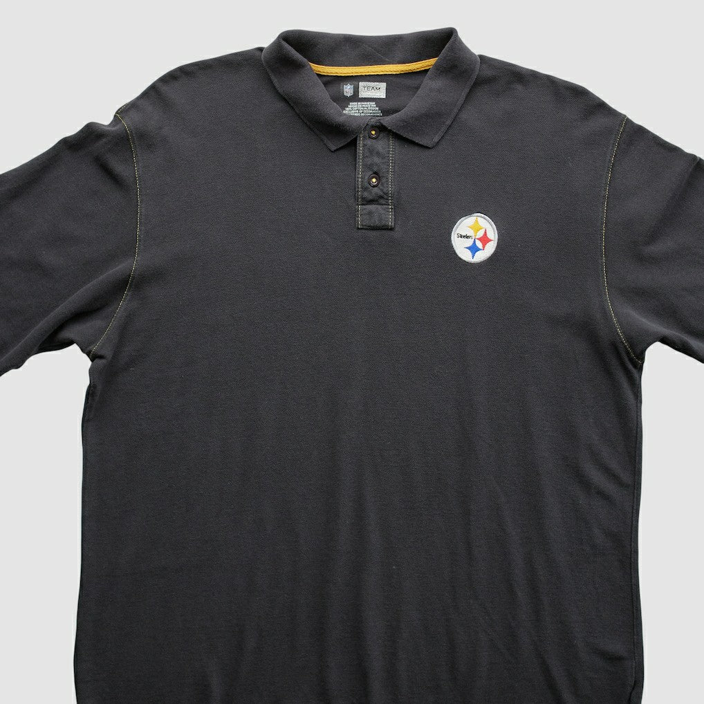 Pittsburgh Steelers 2010s Polo - Black Vintage online