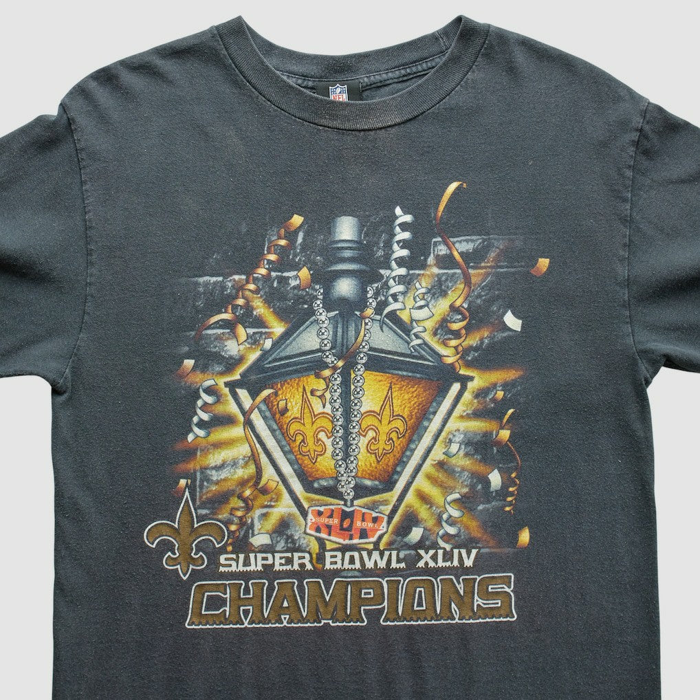 New Orleans Saints NFL 2010 T-Shirt - Black Vintage on sale