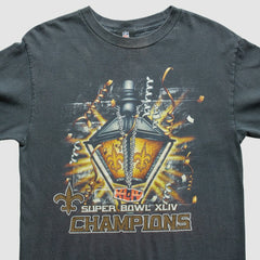 New Orleans Saints NFL 2010 T-Shirt - Black Vintage on sale
